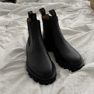Celine Black Margaret Chelsea Boot in Calfskin